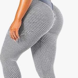Women's High Waist Yoga Pants Workout Leggings/ Size: Large